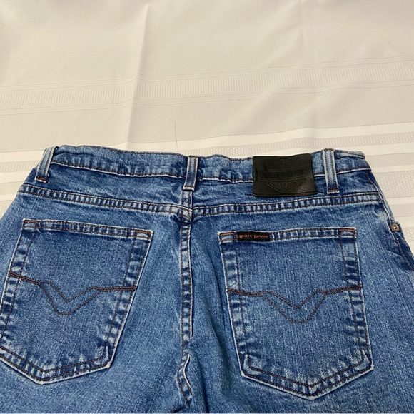 HARLEY DAVIDSON Women’s Stretch Straight Leg Jeans Size 10L EUC - Picture 5 of 11
